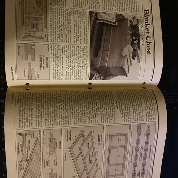 🎉5/$10🎉 Woodsmith magazine no 32 March / April 1984 blanket chest , quilt rack - Picture 5 of 9
